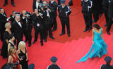 Eva Longoria shows cleavage in blue dress at Opening ceremony & screening of Blindness at the 61st edition of the Cannes Film Festival in Cannes,France